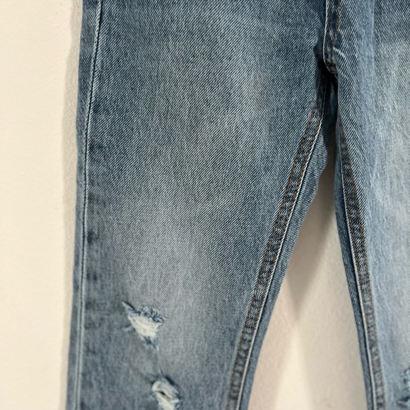 Size 10 girls blue jeans with adjustable waist. 7 For all mankind brand. - Picture 3 of 13